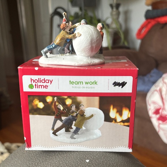 Holiday Time Other - Holiday Time Teamwork Figurine - Red and White